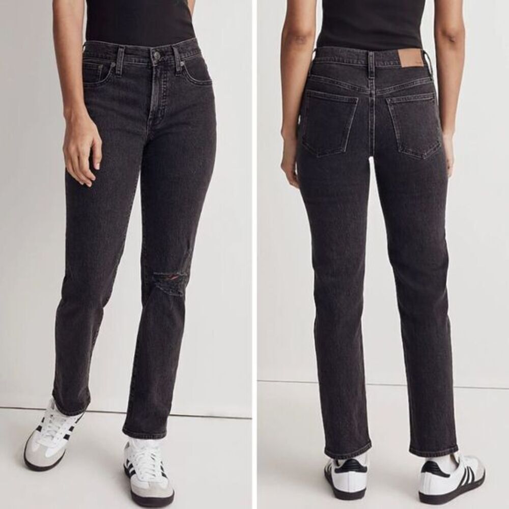 NEW Madewell‎ Mid-Rise Perfect Vintage Straight Jean Rosella Wash,24
